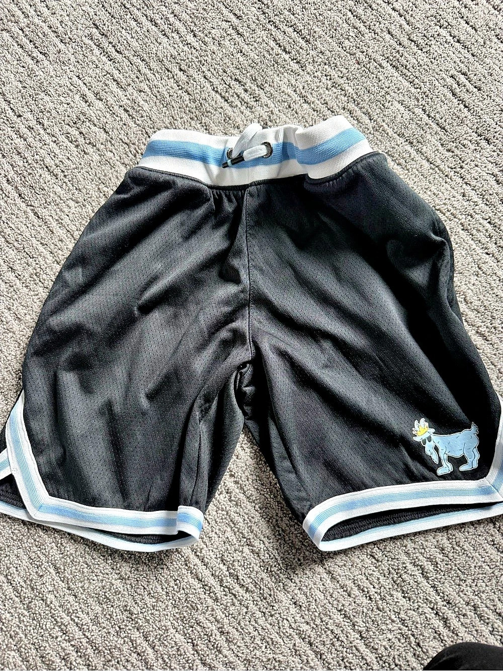 GOAT USA Mesh Shorts Athletic Shorts in Black & Blue